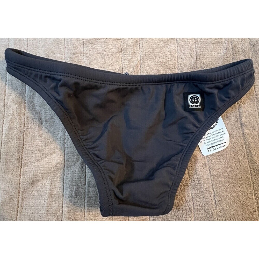 Jolyn Bikini Bottoms Only‎ Brazil Cut Medium Dark Grey New with tags